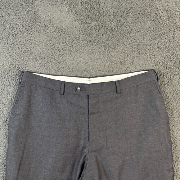 Suitsupply Pants Mens 36x29 Gray Brescia Slim Fit Super 110s VBC Wool Formal - Picture 2 of 14